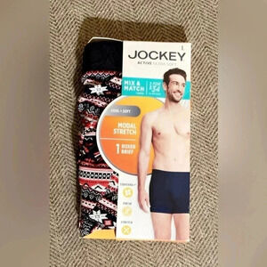 NWT men’s jockey boxer brief modal stretch size large underwear